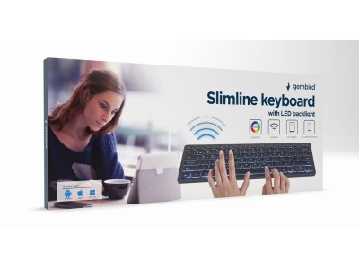 Gembird Tastatur Kabellos Slimline mit Bluetooth