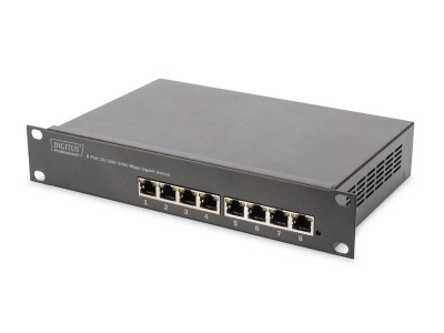 DIGITUS 10" Switch 8-Port Gigabit Ethernet