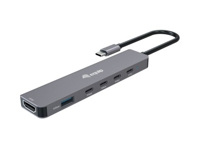 Equip Adapter USB-C->HDMI/3xUSB-C/USB-A 4K/ 60Hz 0