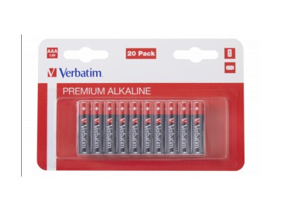 Verbatim ALKALINE BATTERY AAA 20 PACK