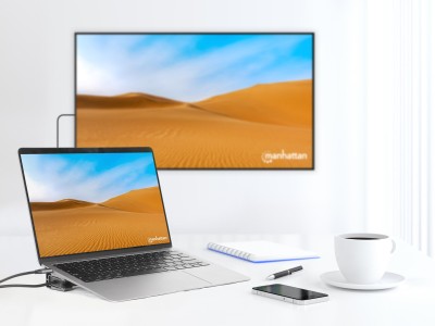 MANHATTAN 10-in-1 4K USB-C PD Dockingstation