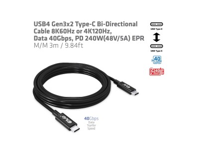 Club3D Kabel USB 4 Typ C