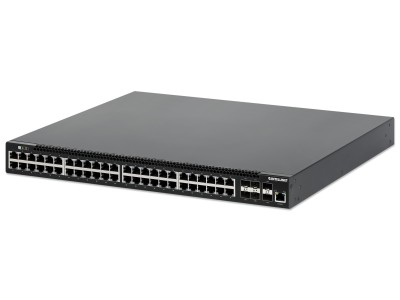 INTELLINET 54-P PoE+ Managed Switch 6x10GbE