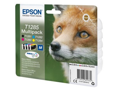 Patrone Epson T1285 4er-Pack black +