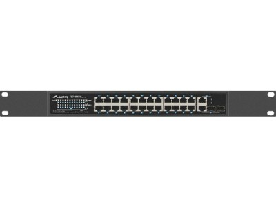 LANBERG Switch 24-Port 100MB PoE+/2x Combo
