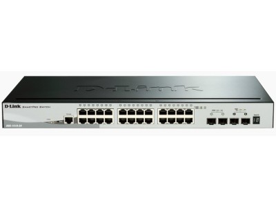 Switch 440mm D-Link DGS-1510-28X 4*SFP+/24*GE retail