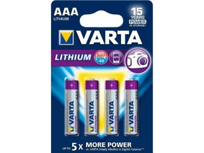 Varta Batterie LITHIUM AAA 4St.