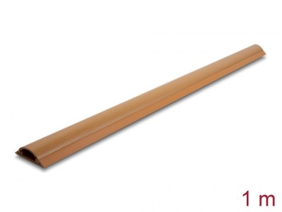 DELOCK Kabelkanal selbstklebend 50x13mm, 1m Holzoptik