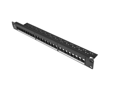 LANBERG 19" Patchpanel Blank 1U 24-Port