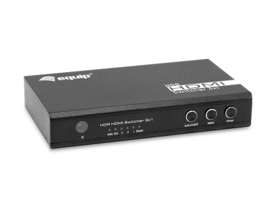Equip Switch HDMI2.0 3-In/1-Out +Fernbed