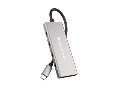 CONCEPTRONIC 7-1 Dock USB-C->3xUSB-C/3xUSB-A/+ 25cm gr