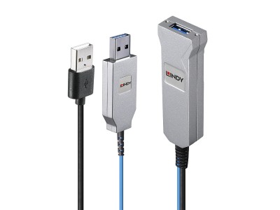 LINDY 30m Fibre Optic USB 3