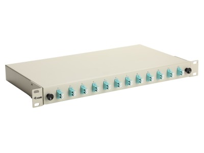 Equip LWL-Spleißkasten 12-Port LC-Duplex OM3 1U