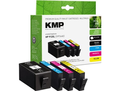 KMP Patrone HP HP912XL 3YP34AE BK/C/M/Y