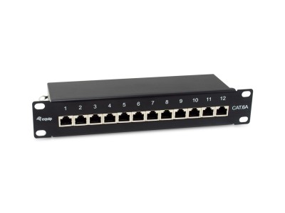 Equip 10" Patchpanel 12xRJ45 Cat6a FTP