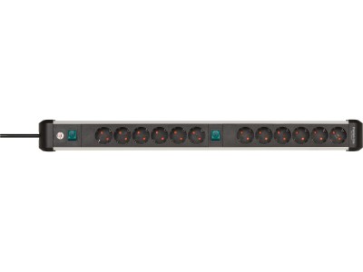 Brennenstuhl Steckdosenleiste Premium-ALU-Line 12fach 3m