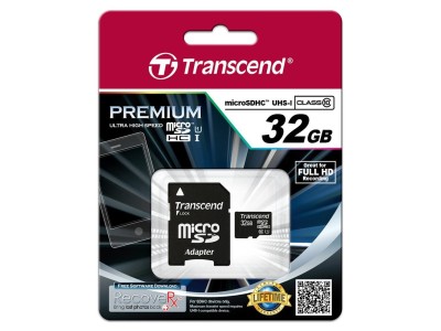 SD microSD Card 32GB Transcend SDHC