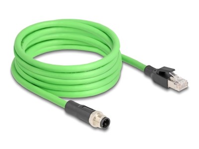 DELOCK M12 Kabel D-kodiert 4 Pin