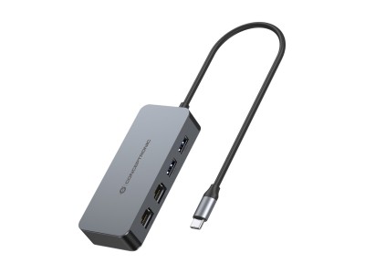 CONCEPTRONIC Adapter USB-C->2xGbE+2xUSB-A3.2 5Gbs 0