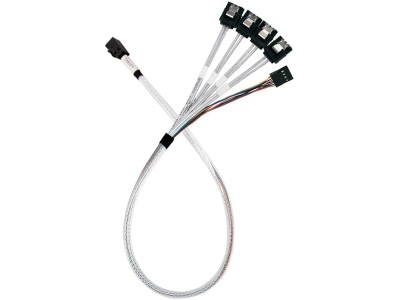 Adapterkabel SST-CPS05-RE, mini-SAS SFF 8643 >