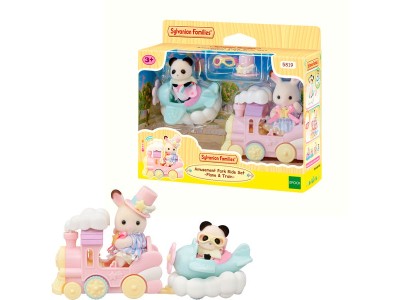 Sylvanian Families - Freizeitpark Spielset Zugfahrt