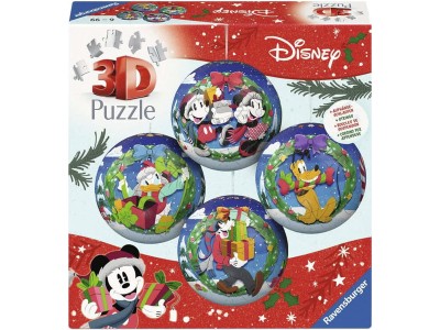 3D Puzzleball Disney Weihnachtskugel-Set