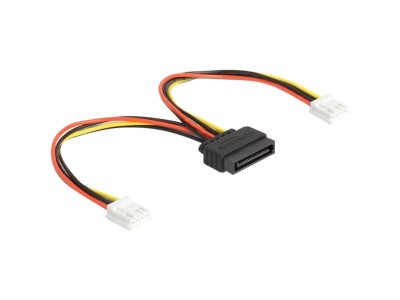 Strom-Adapterkabel SATA 15 Pin Stecker >