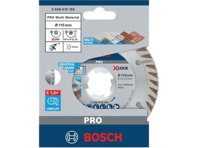 PRO Diamanttrennscheibe X-LOCK MultiMaterial, Ø 125