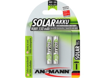 Solar NiMH Akku Micro AAA 550