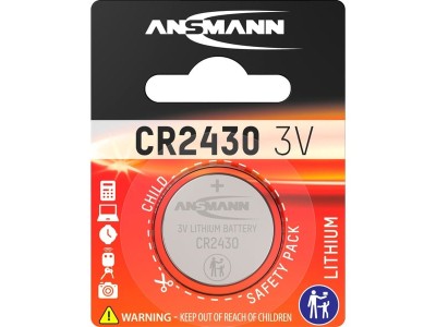 Lithium Knopfzelle CR-2430, Batterie