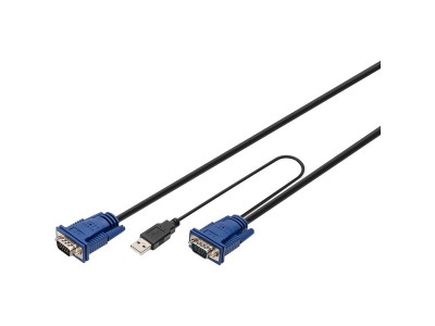 KVM-Kabelsatz USB DS-19231, für KVM-Konsolen, Y-Kabel