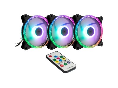 Argus RS-07 RGB Set120x120x25, Gehäuselüfter