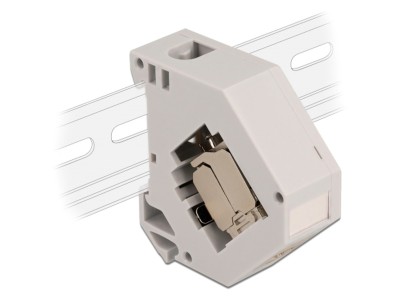 Hutschienenadapter mit Keystone-Modul RJ-45 > Cat