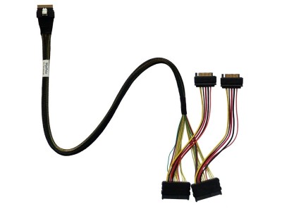 SFF-8654 > U.2-SFF-8639-NVMe-Kabel TS8i-8639-060