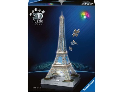 3D Puzzle Iconics: Eiffelturm - mit