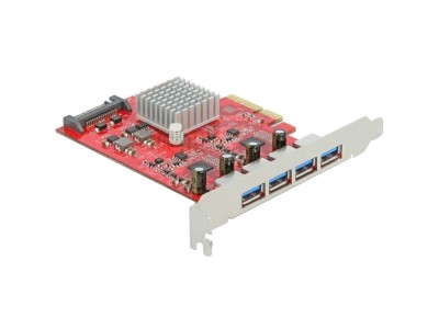 PCIe x4 > 4x extern USB-A