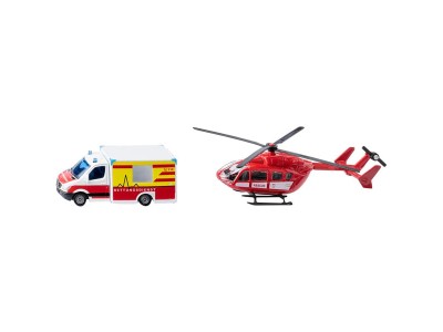 1748 SUPER Mercedes-Benz Rettungswagen und Helikopter