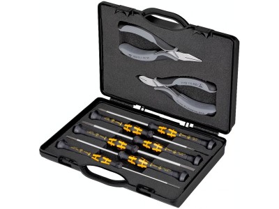 Elektronikzangen-Set ESD, 8-teilig