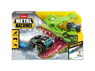 Metal Machines - Spielset Krokodilangriff Rennbahn