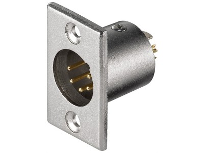 Mikrofon-Einbaustecker, 5Pin, Einbau-Anschluss