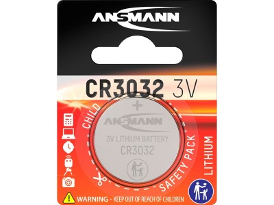 Lithium Knopfzelle CR3032, Batterie