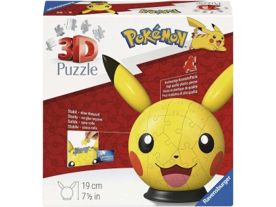 3D Puzzleball Pokémon Pikachu mit Ohren