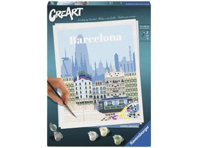 CreArt - Farbenfrohes Barcelona, Malen