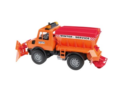 02572 MB-Unimog Winterdienst mit Räumschild, Modellfahrzeug