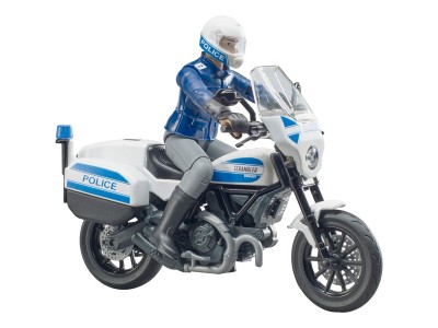 62731 bworld Scrambler Ducati Polizeimotorrad, Modellfahrzeug