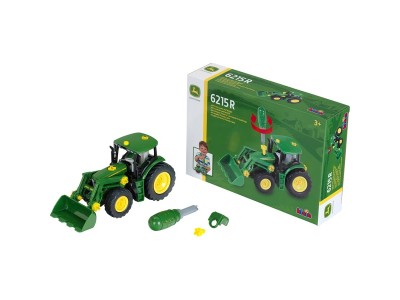 John Deere-Traktor mit Frontlader und Gewicht