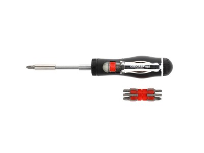 Red Magazin-Knarrenschraubendreher 13in1, 1/4"