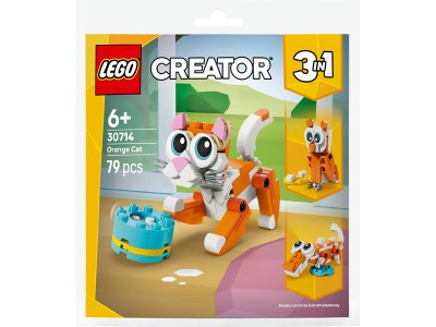 30714 Creator 3-in-1 Orange Katze , Konstruktionsspielzeug