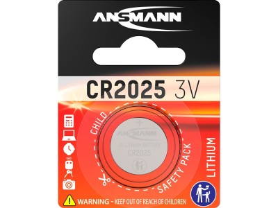 Lithium Knopfzelle CR-2025, Batterie