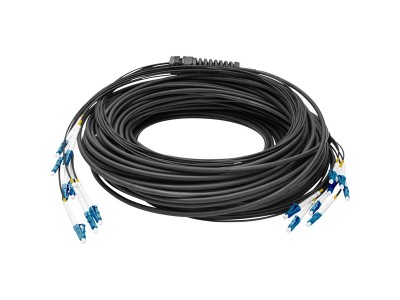 Glasfaser Universal Breakout Kabel, Duplex, LC/UPC